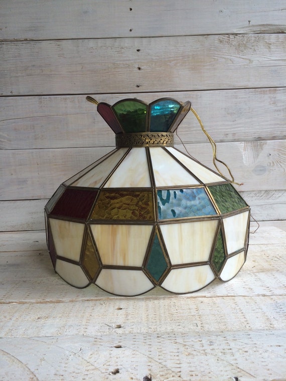 Pendant Light Hanging Lamp Stained Glass Pool Table