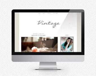 Vintage: Premade Blogger Template