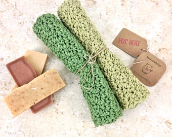 Olive Green Dishcloths Crochet Wash Cloths Sage Green Dish Cloth Light Sage Washcloth Crochet Dishcloth Eco Friendly Gift Handmade Dishcloth