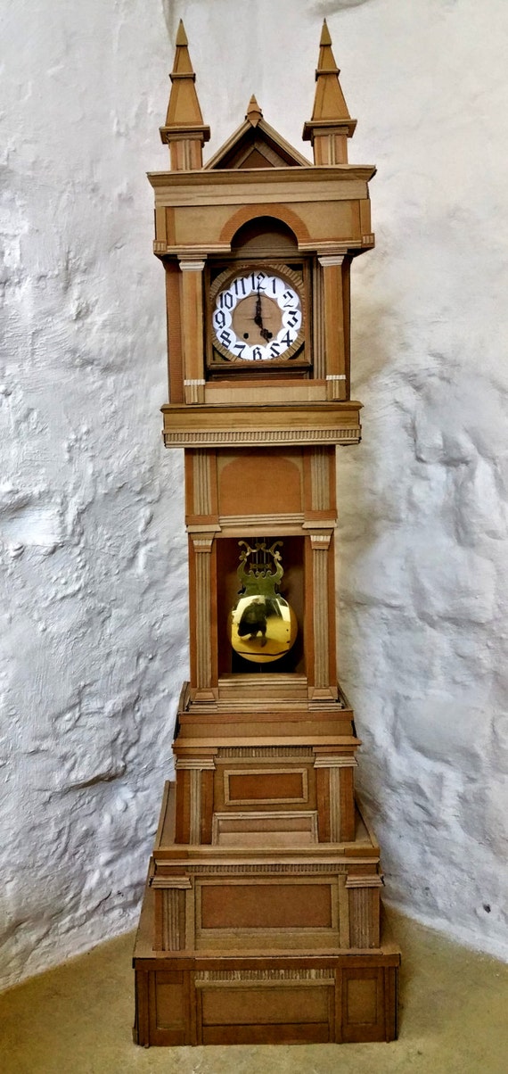 Items similar to Cardboard Grandfather Clock on Etsy