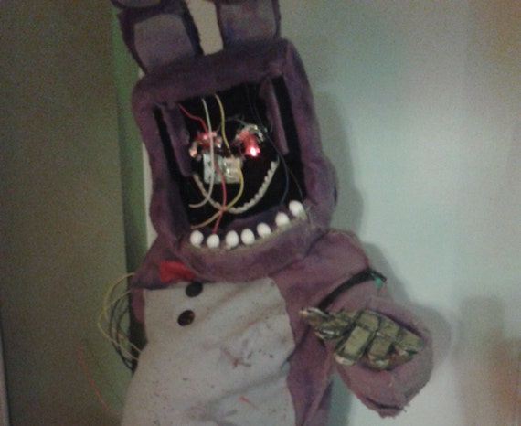 Withered Bonnie cosplay Head with removable face FNAF