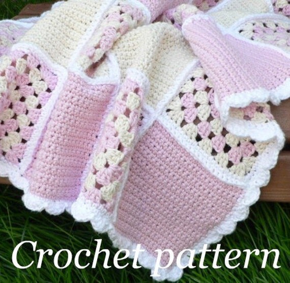Crochet Pattern Sweet Dreams Baby Blanket