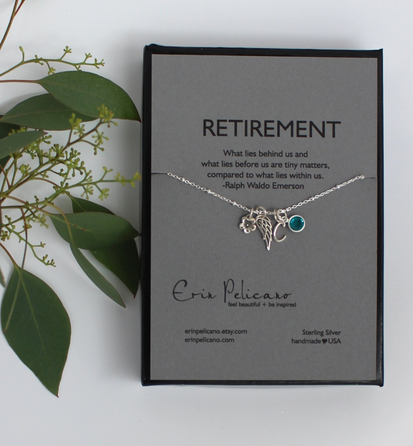 retirement gift charm necklace personalized by erinpelicano retirement gift charm necklace personalized by erinpelicano