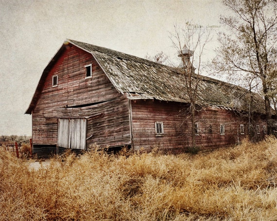 Barn Photography Rustic Farmhouse Decor Wall Art Print by AgedPage