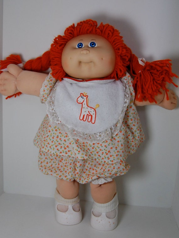 red haired blue eyed cabbage patch doll