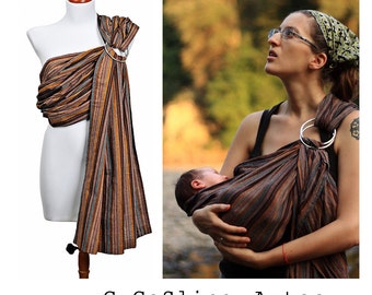 GuGaSling Aztec/Baby sling ring/Baby wrap/Baby carrier/Sling/Ring sling/Cotton/Old shcool/Gift bag