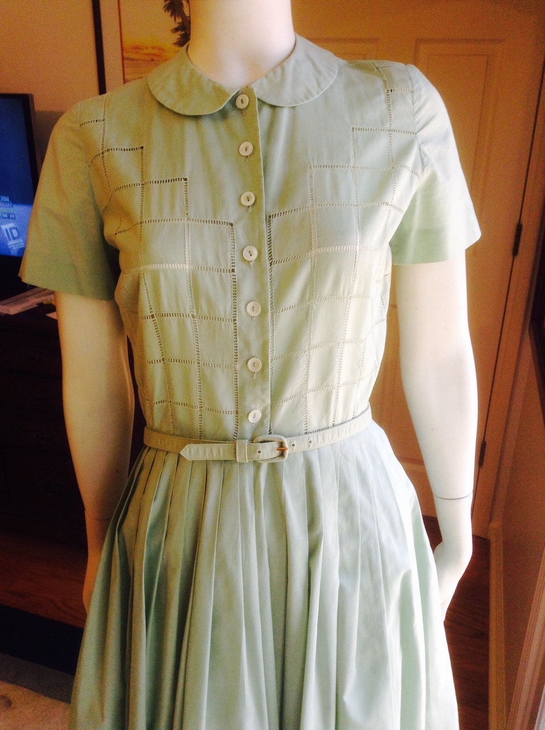 June Cleaver Style Vintage Dress / 50s Rare & Special