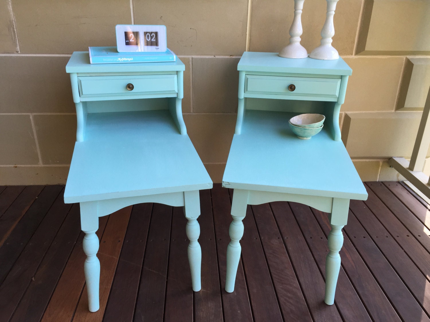 Pair Of Vintage Telephone Tables/bedside Tables – Haute Juice