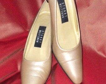 Stuart Weitzman Champagne Color Pumps Size 6.5 B Made in Spain