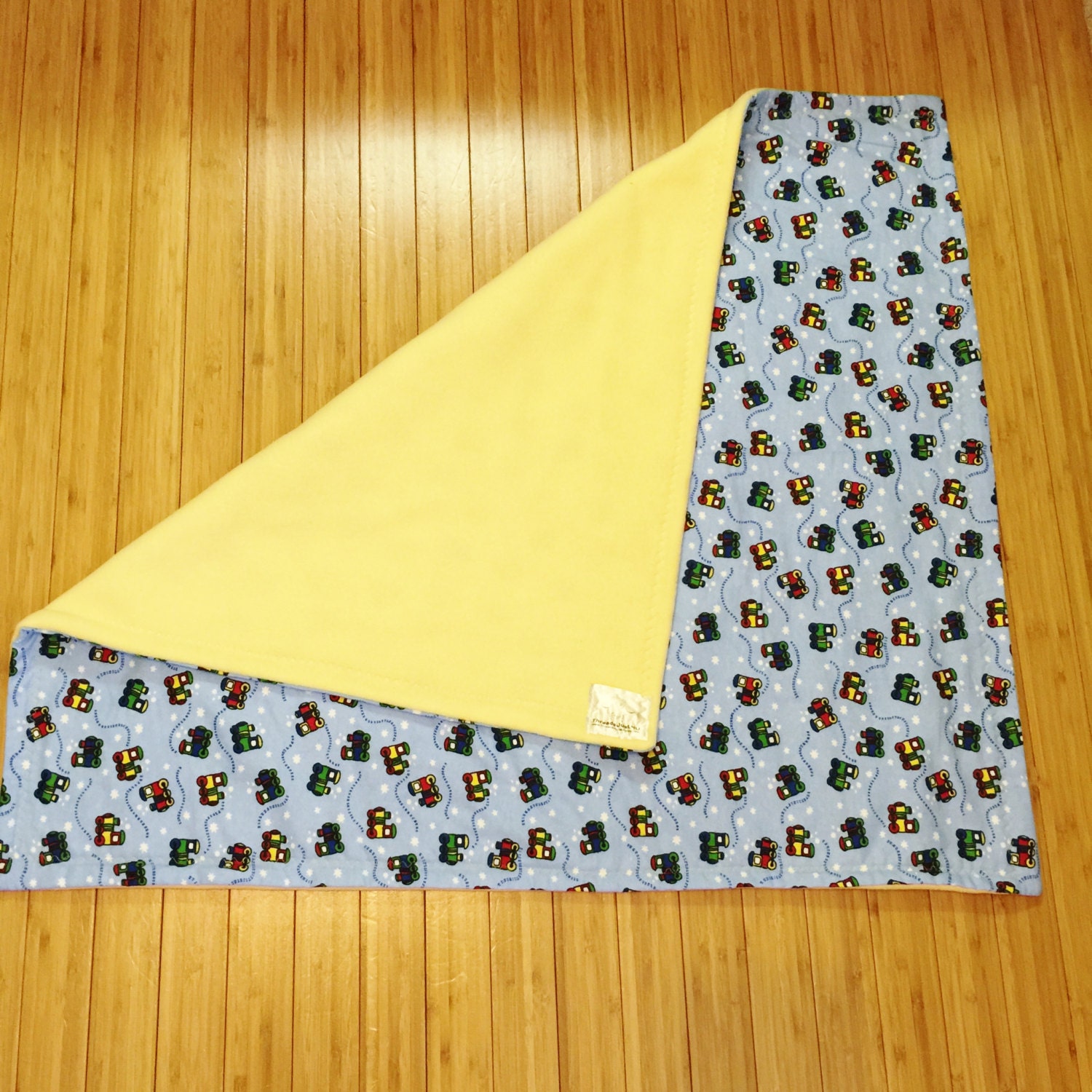 Pallet Blanket Train Pattern for Baby. 29X33 by ThreadsJust4U