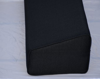Daybed Wedge Bolster Cover Linen Black Daybed Wedge Bolster Cover