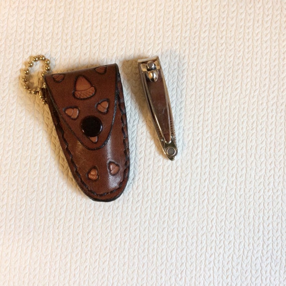 Fingernail clip keychain finger nail clip key fob manicure