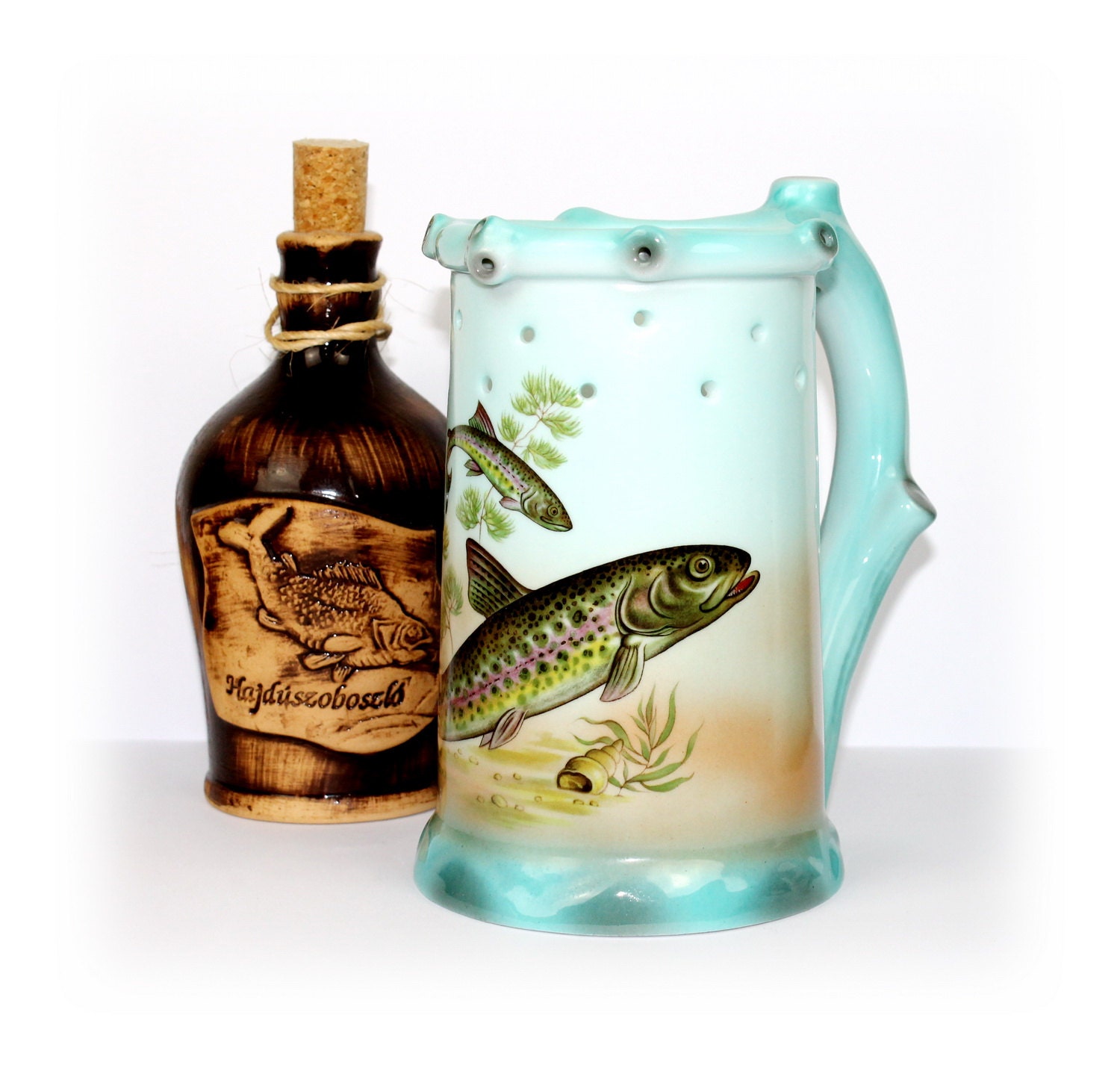 Lithophane Beer Stein Vintage German Puzzle Beer Stein Wild