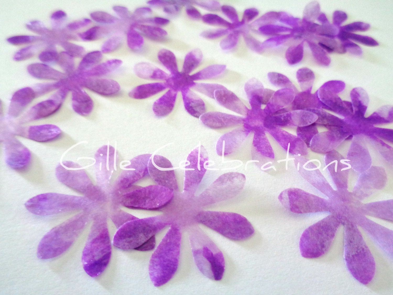 Purple Flower Confetti Violet Confetti Spring Wedding