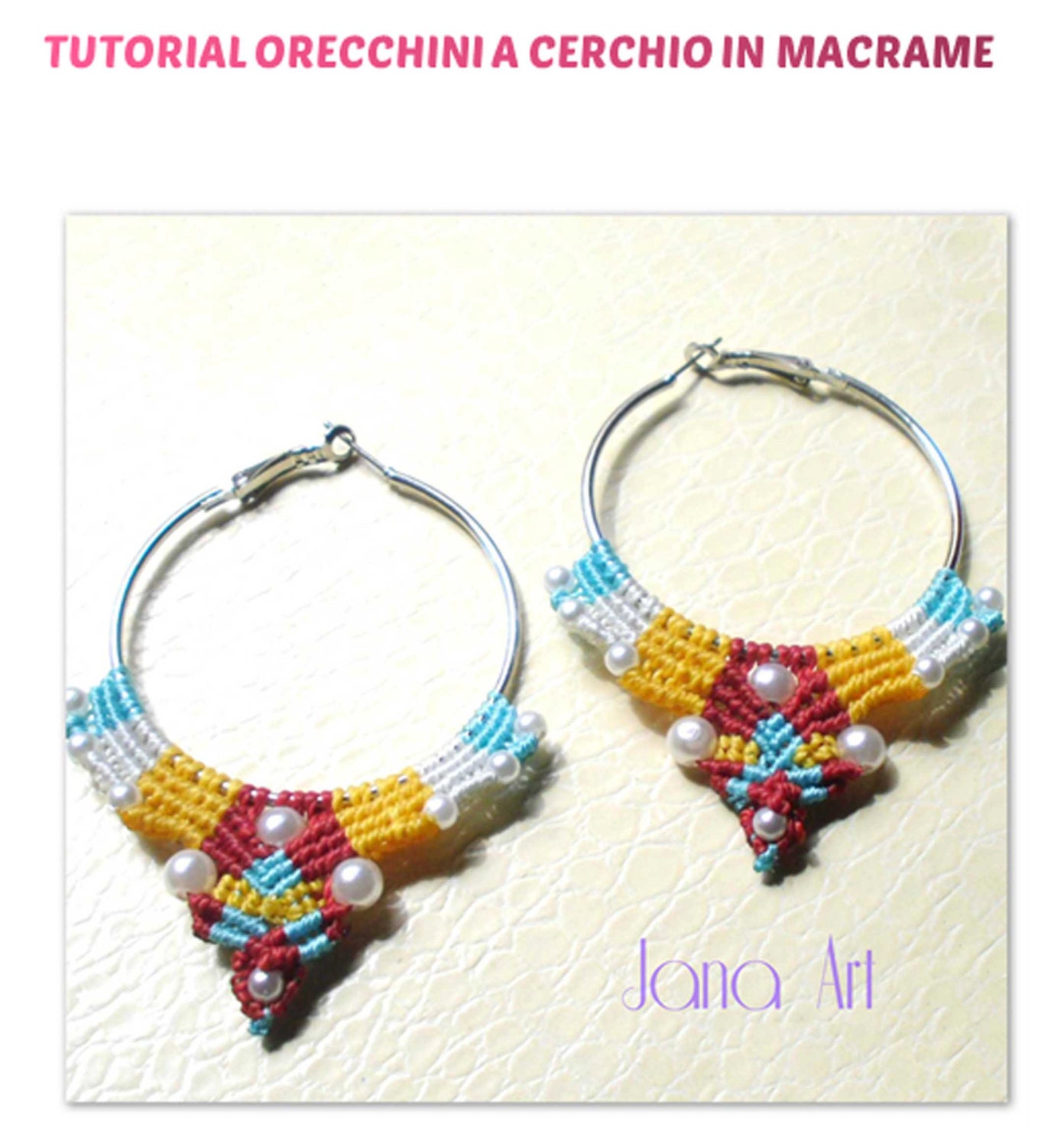 Tutorial Orecchini in macramè by artelien on Etsy