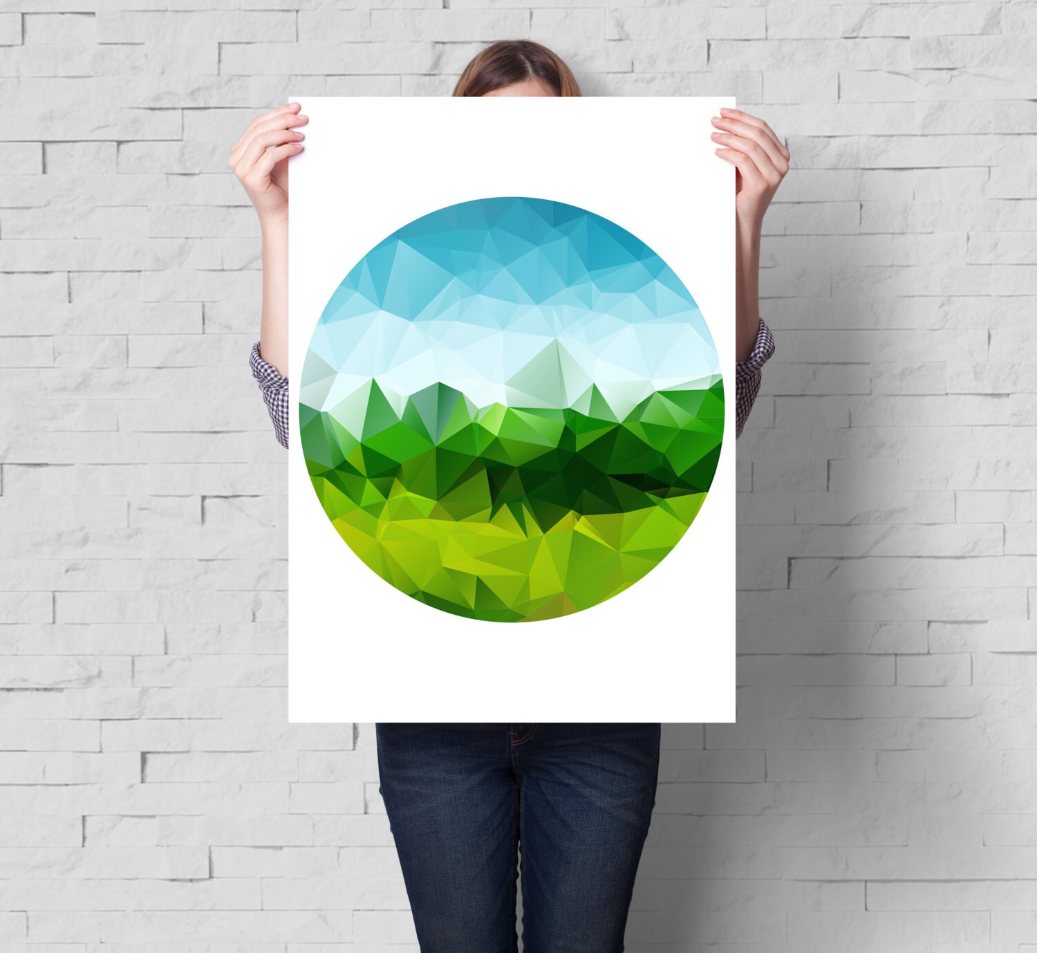 Circle art Modern circle print Geometric circle by PrintsDigital