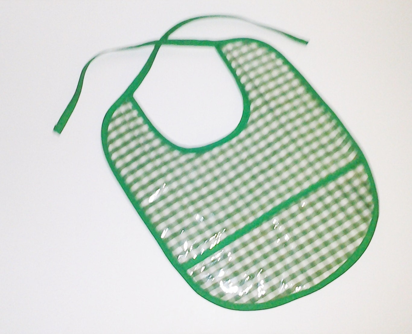 Plastic Baby Bib/Toddler Bib with Catch all Pocket by ForDahBaby