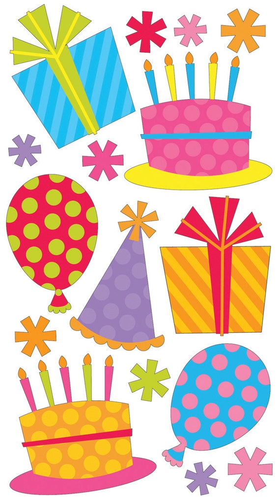 sticko scrapbooking stickers birthday by mystickercollections