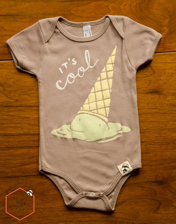 Items similar to on SALE *** IT'S COOL babies' bodysuit, made in Los