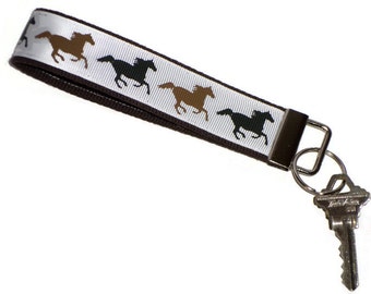 Stirrup Keyring Leather Brass Keychain Horse By LeatherElements