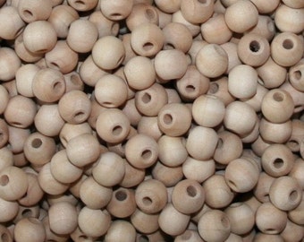 Unfinished Wood Beads 8mm