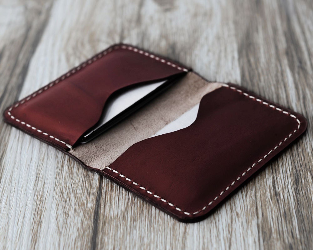 Personalized Leather Business Card Holder 110 Bussiness Card