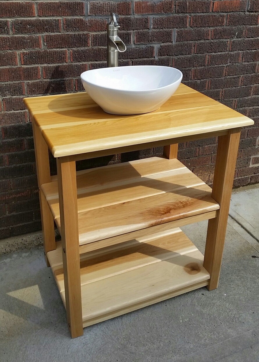Rustic Hickory Bathroom Vanity by PineandNeedleDesigns on Etsy