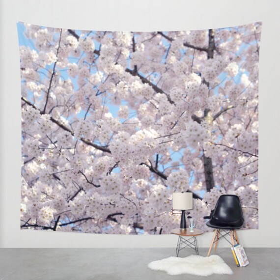 Tree tapestry photo tapestry Cherry Blossom tapestry wall