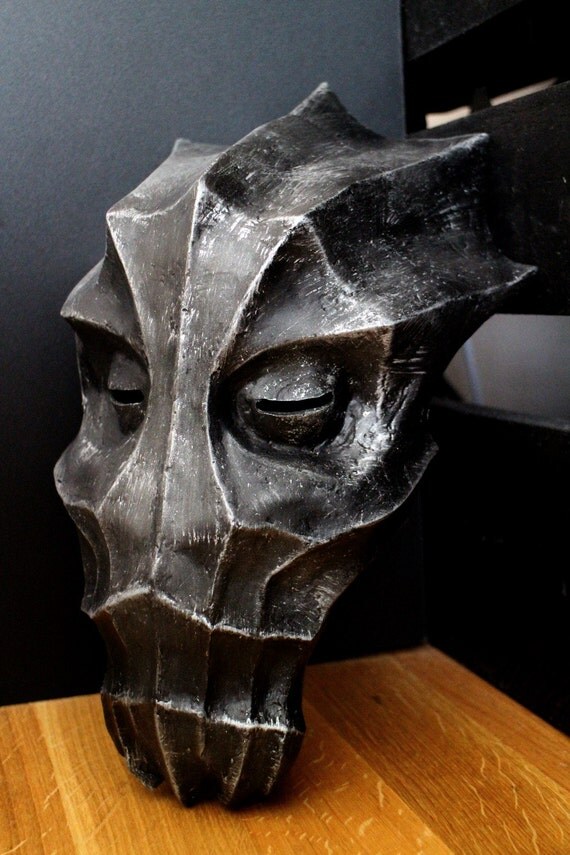 Skyrim inspired Dragonborn mask handmade replica