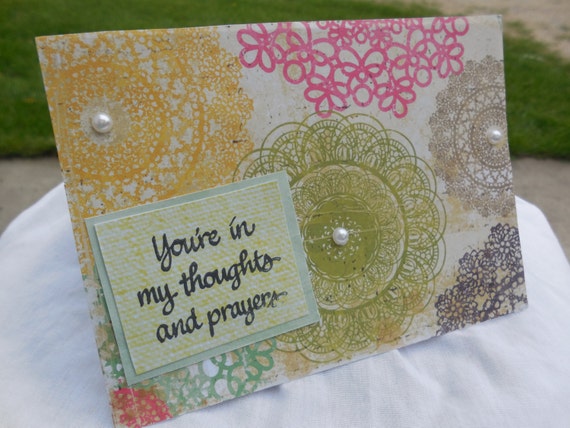 You're In My Thoughts and Prayers Card by PrettyLittleCrafties