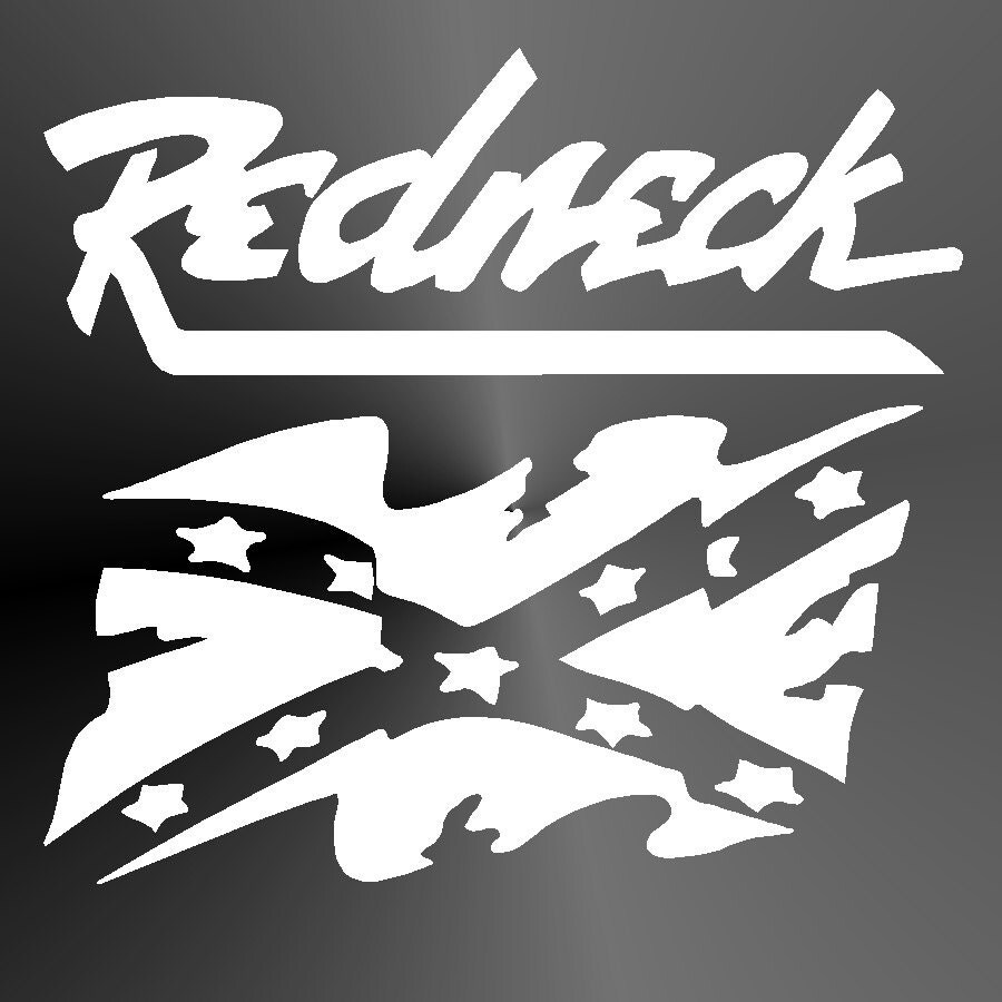Decal Sticker Redneck Flag Cut Vinyl Car Truck by StickItUpVinyl
