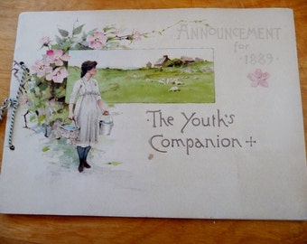 Youth's Companion 1889 Advertising Booklet - Illustrated