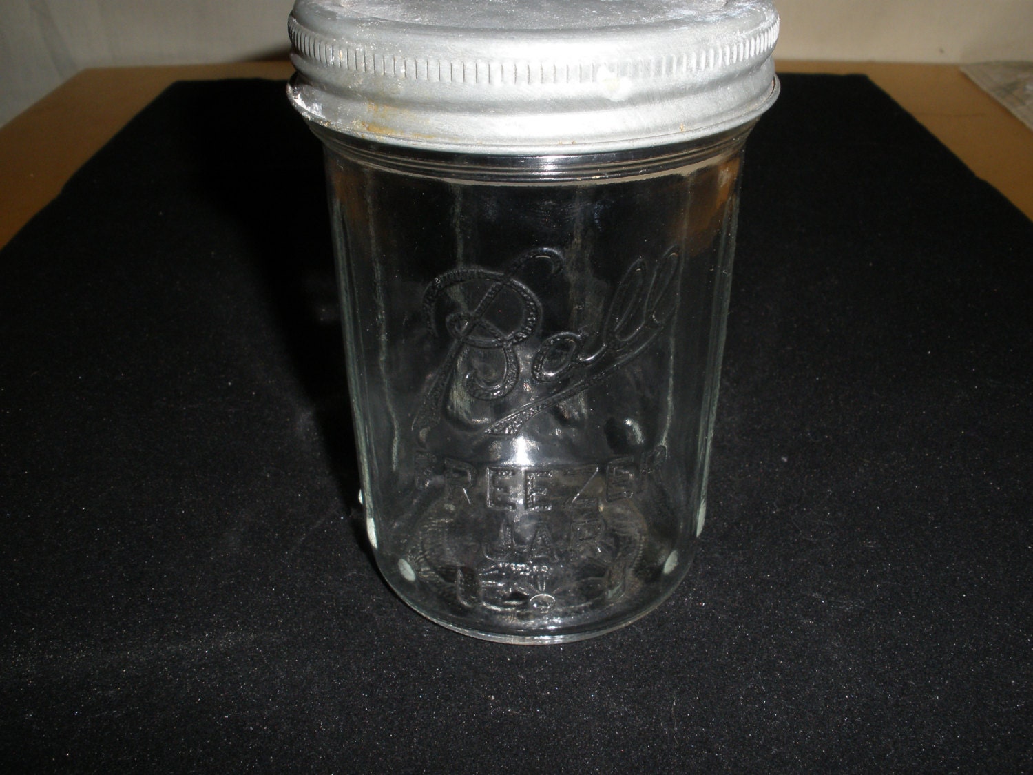 Ball Freezer Jar with Lid Made in USA Vintage Kitchen Decor Storage