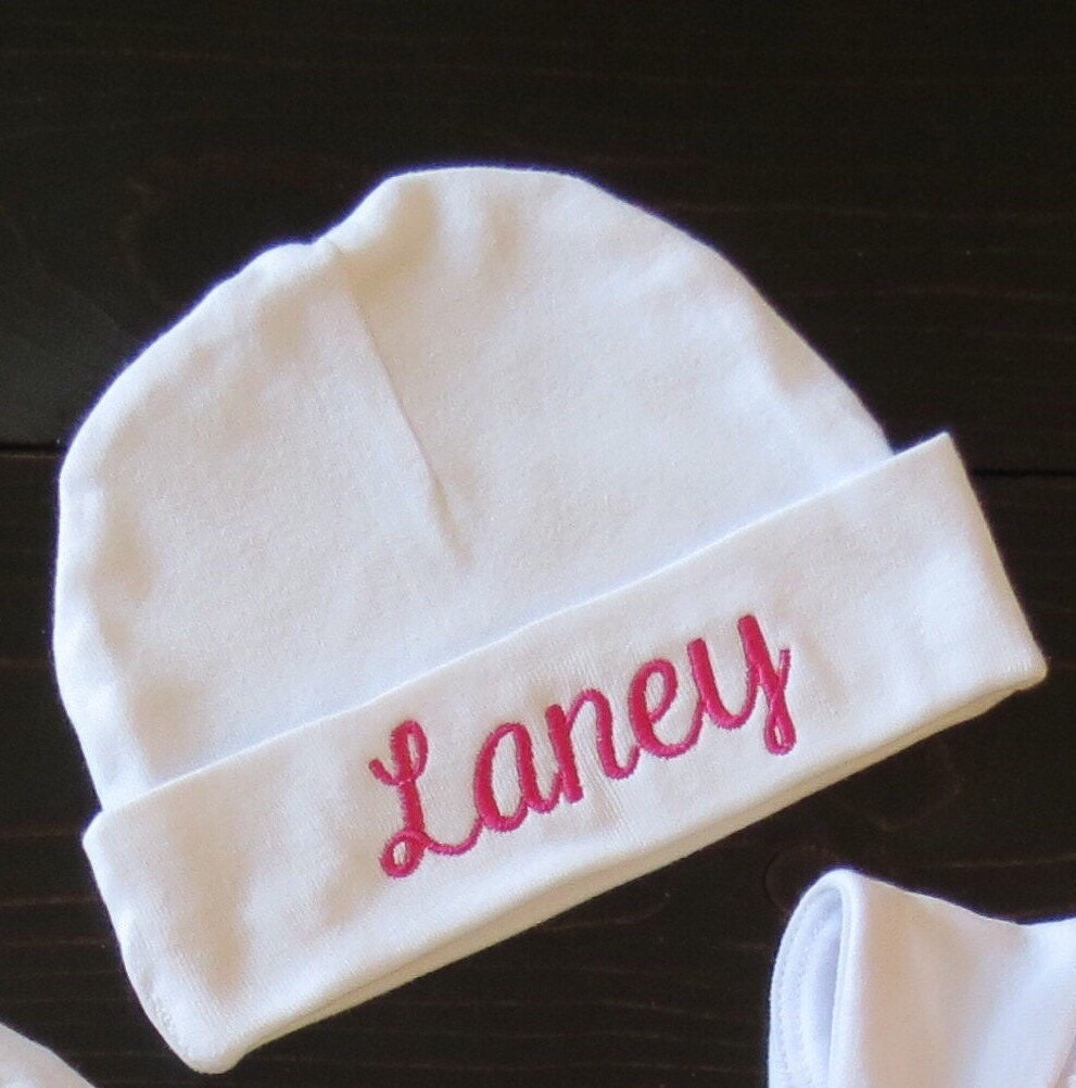 Personalized Baby Beanie Hat Monogrammed Baby Hat