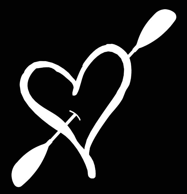 Download Vinyl Car Decal Love Kayak Decal kayak paddle by ...