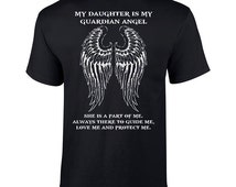 my daughter is my guardian angel shirt