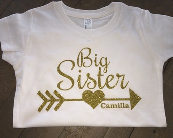 Personalized Big Sister Shirt