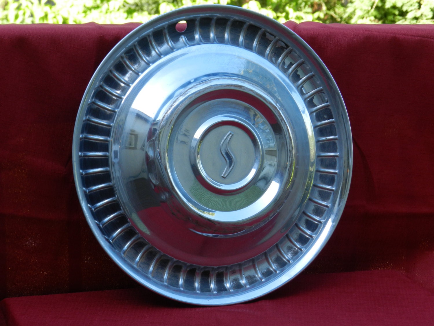 Vintage 1959 to 1964 Studebaker Hubcap 1 15 Inch for Decor