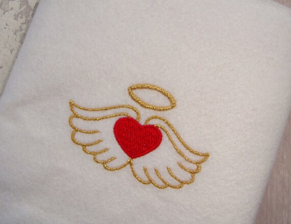Angel wings machine embroidery design file in 7 formats Instant download