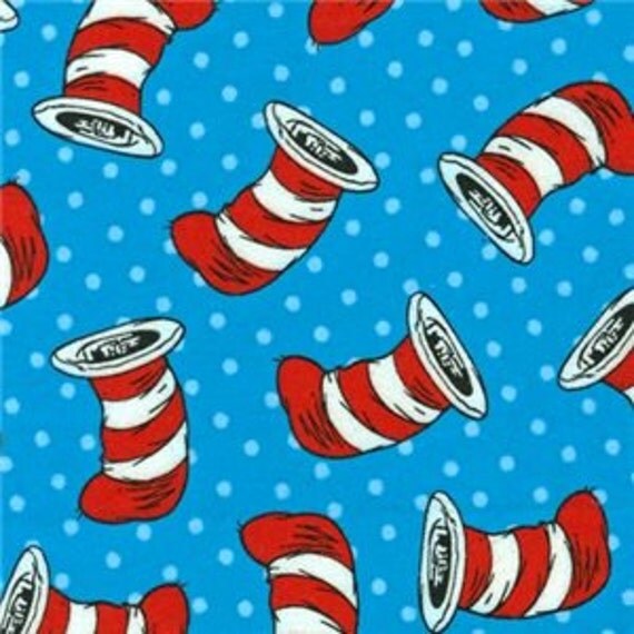 Dr Seuss Fabric / Cat in the Hat Fabric 3.25 Yards