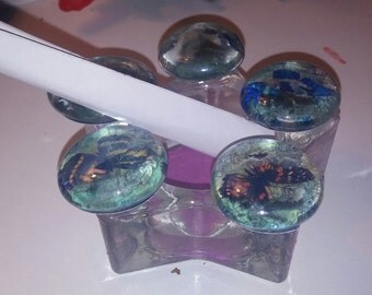 Butterfly butterflies Paperweight desktop paperclip holder ashtray organizer