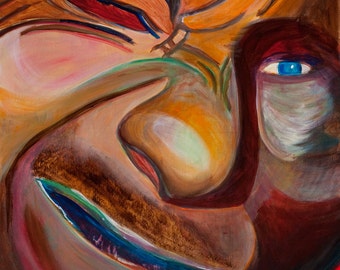 Wink: Original Acrylic Painting on Canvas