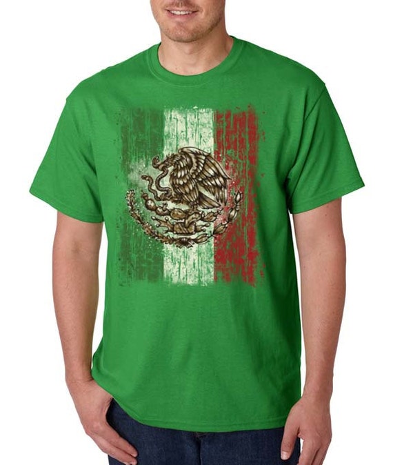 Mexican Flag Distressed Unisex T-shirt Soccer Pride by funnyteez