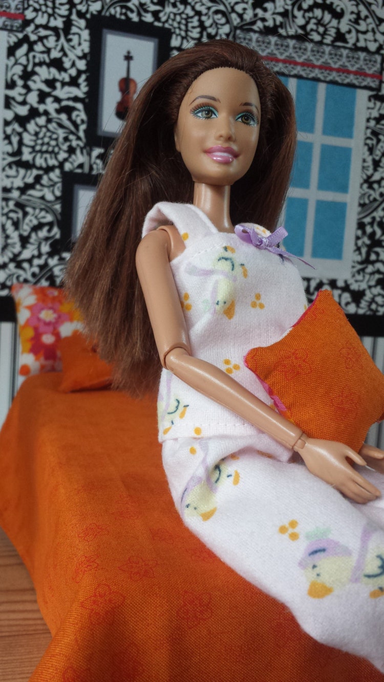 Tangerine Dream Doll Bedding for Barbie MH EAH by CreativelyEllie