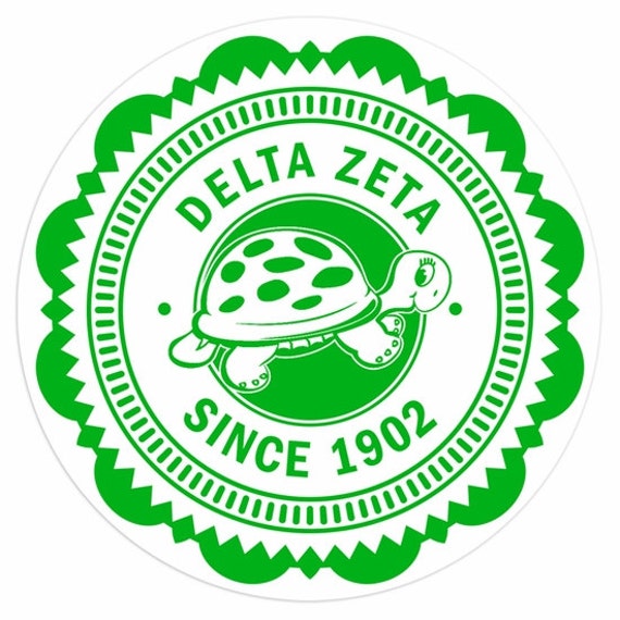 Delta Zeta Seal Sticker