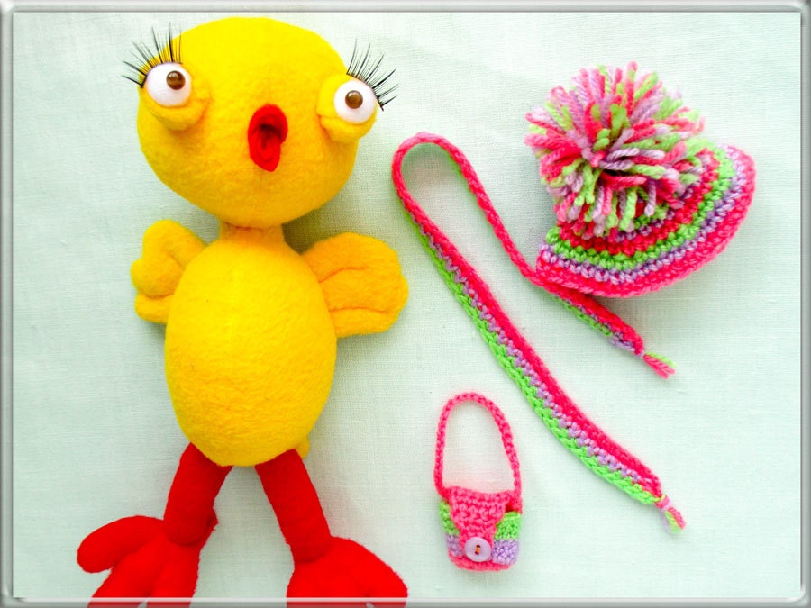 Soft toy chicken pattern Sewing toy pattern Chick stuffed toy