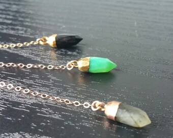 Bijou tiny spike Y necklace/ Dainty necklace/ Sexy and simple/ Summer necklace