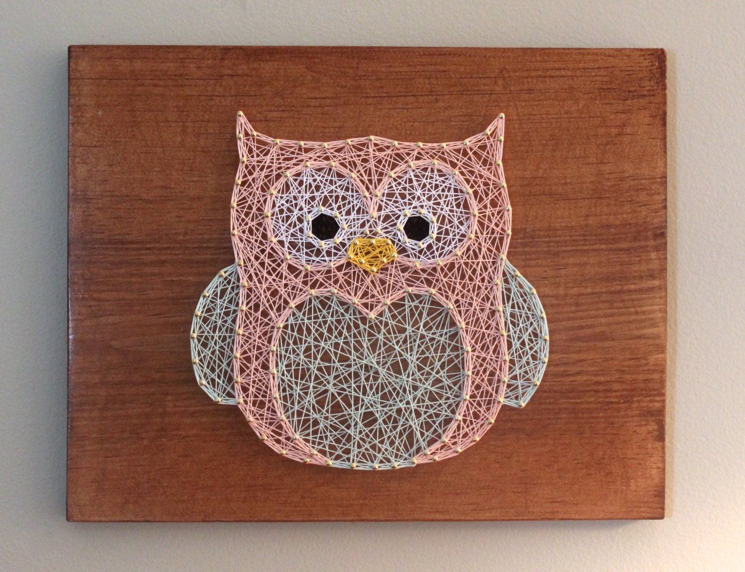 Owl String Art Handmade