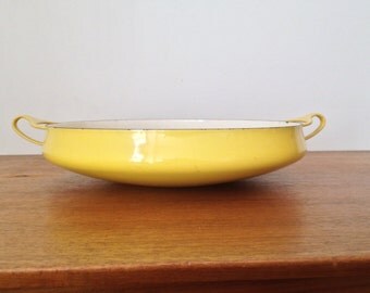 Vintage Dansk Kobenstyle Paella Pan - Yellow
