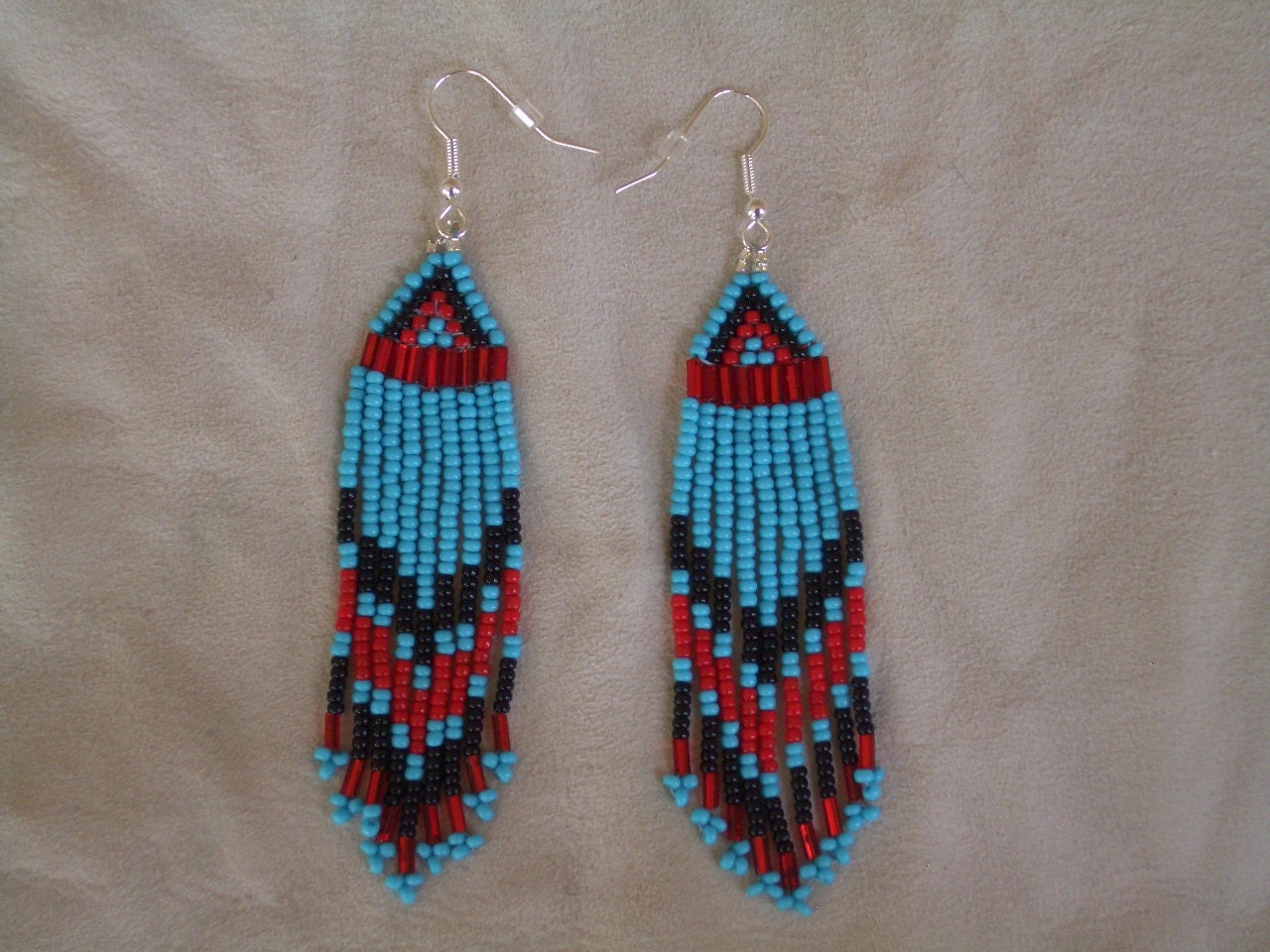Authentic Native American beaded earrings southwestdangle